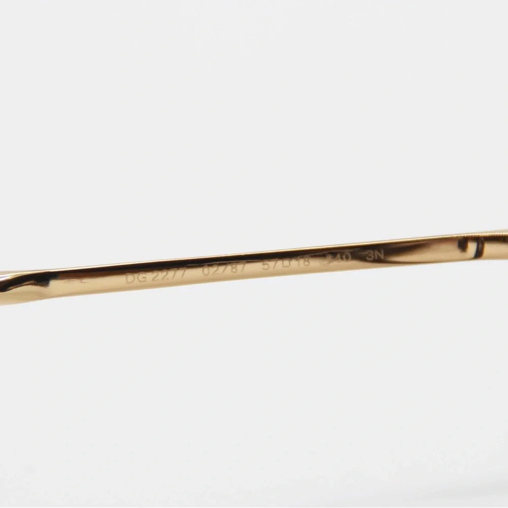 NEW DOLCE&GABBANA DG2277 02/87 DOLCE&GABBANA SUNGLASSES DG 2277 BLACK GOLD
